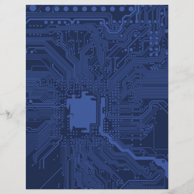 Blue Geek Motherboard Patroon (Voorkant)