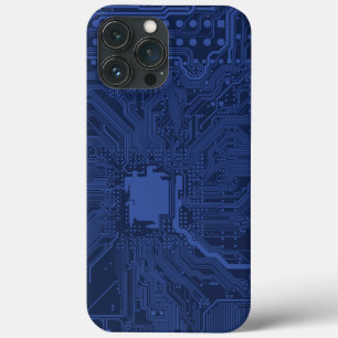 Blue Geek Motherboard Patroon iPhone 13 Pro Max Hoesje