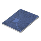 Blue Geek Motherboard Patroon Notitieblok (Gedraaid)