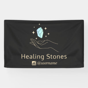 Blue Gemstone Energy Crystal Healer S\\ Banner