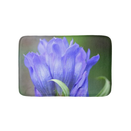 Blue Gentian Flower Badmat (Voorkant)