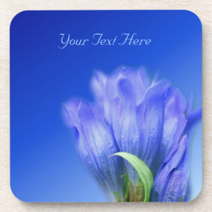 Blue Gentian Flower Natuur Onderzetter set