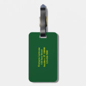 Blue Gentian Flower Personalized Bagagelabel (Achterkant verticaal)