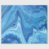 Blue Geode Cadeaupapier (Vlak)