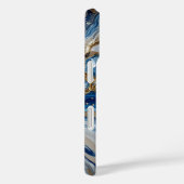 Blue Geode Gemstone with Gold Crystals – Luxury Case-Mate iPhone Case (Achterkant / Rechts)