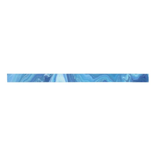 Blue Geode Grosgrain Lint (Voorkant)