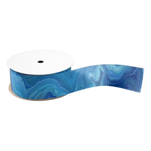 Blue Geode Grosgrain Lint (Spoel)
