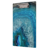 Blue Geode Rock Mineral Agate Crystal Afbeelding Klembord (Links)