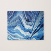 Blue Geode Sparkle Legpuzzel (Horizontaal)