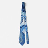 Blue Geode Sparkle Stropdas (Voorkant)