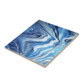 Blue Geode Sparkle Tegeltje (Zijkant)