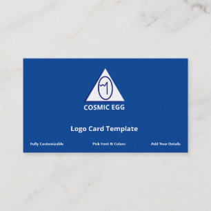 Blue Geoglyph Symbool Cosmic Egg Logo Visitekaartje