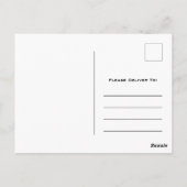 Blue Geometric Art Deco Dank u Briefkaart (Achterkant)