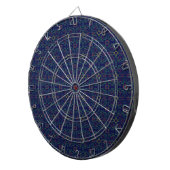 Blue Geometric  Dartbord (Voorkant Rechts)