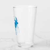 Blue Geometric Elk Glas (Links)