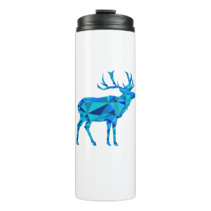Blue Geometric Elk Thermosbeker