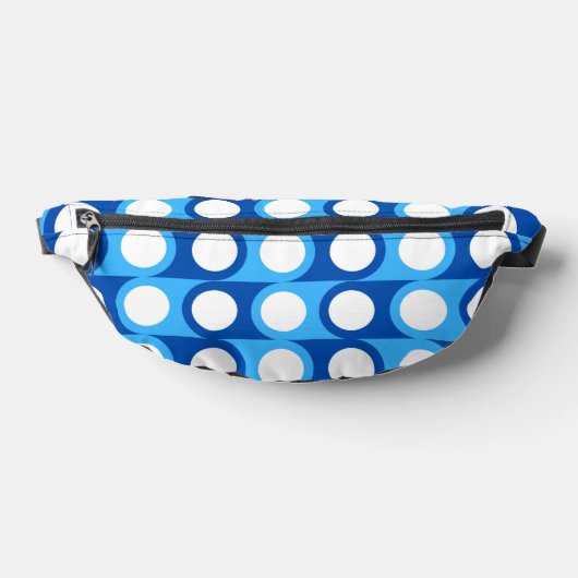 Blue Geometric Fanny Pack Heuptasje (Liggend)