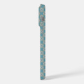 Blue Geometric Pattern iPhone Case Hoesje (Linkerkant)