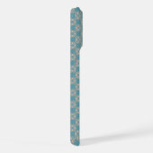 Blue Geometric Pattern iPhone Case Hoesje (Rechterkant)