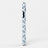 Blue Geometric Pattern iPhone, Plus en Pro hoesje (Achterkant/rechts)