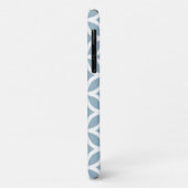 Blue Geometric Pattern iPhone, Plus en Pro hoesje (Achterkant/links)