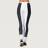 Blue Geometric Pattern Leggings  (Dos)