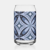 Blue Geometric Pattern Retro Style (Verso)