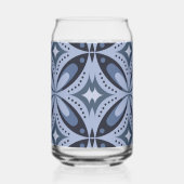 Blue Geometric Pattern Retro Style (Droite)