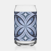 Blue Geometric Pattern Retro Style (Gauche)