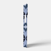 Blue Geometric Pattern Retro Style Case-Mate iPhone Case (Achterkant / Rechts)