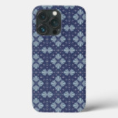 Blue Geometric shapes Pattern  Case-Mate iPhone Case (Achterkant)