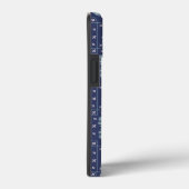 Blue Geometric shapes Pattern  Case-Mate iPhone Case (Achterkant / Rechts)