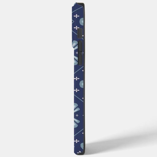 Blue Geometric shapes Pattern  Case-Mate iPhone Case (Achterkant / Links)