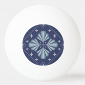 Blue Geometric shapes Pattern  Pingpongballen (Voorkant)