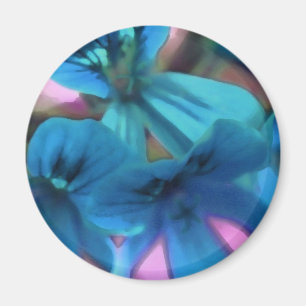 Blue Geraniums Magneet