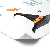 Blue Ghost Halloween Verjaardag Welkom Poster (Hoek)