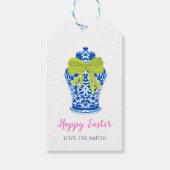 Blue Ginger Jar Gift label Cadeaulabel (Voorkant)