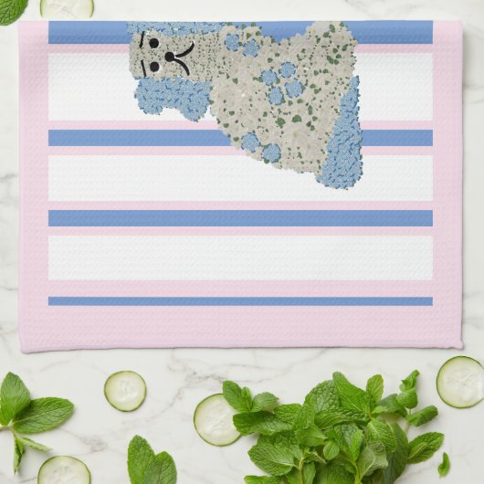 Blue Ginger Jar Jars Magnolia Staffordshire Dogs Theedoek (Gevouwen)