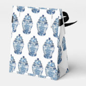 Blue Ginger Jar Jars Ribbon Party Favor Box Bedankdoosjes (Achterkant)