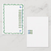 Blue Ginger Jars Jar Topiary Vine Notitiekaartje (Voorkant / Achterkant)