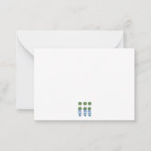 Blue Ginger Jars Jar Topiary Vine Notitiekaartje (Achterkant)