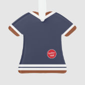 Blue GingerbrooBoy Keepomwille Kerstmis Ornament (achterkant)