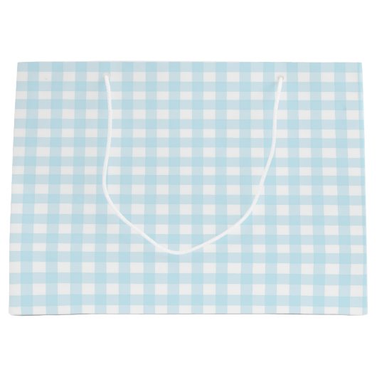 Blue Gingham 1 Groot Cadeauzakje (Voorkant)
