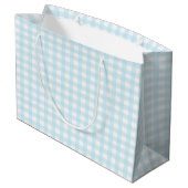 Blue Gingham 1 Groot Cadeauzakje (Achterkant Gekanteld)