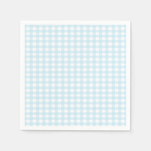 Blue Gingham 1 Servetten (Voorkant)