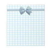 Blue Gingham 3 Notitieblok (Voorkant)