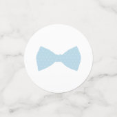 Blue gingham-baby shower confetti (Kleine voorkant)