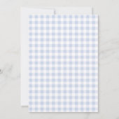 Blue Gingham Baby Shower Invitation (Dos)