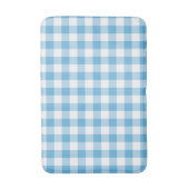 Blue Gingham Badmat (Voorkant Verticaal)