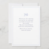 Blue Gingham Boy Geboorteaankondiging Fotokaart Kaart (Achterkant)